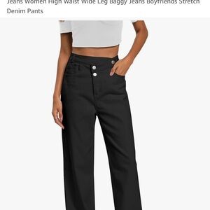 Black Wide Leg Baggy Jeans